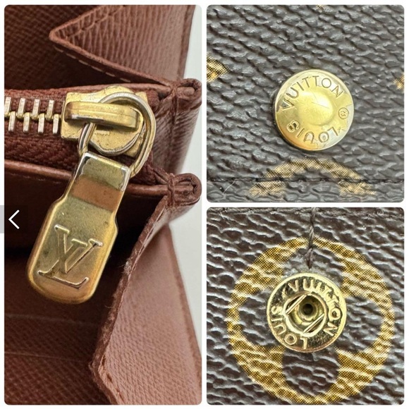 Authentic Louis Vuitton Monogram Crossbody Wallet with Gold Chain - Picture 12 of 13